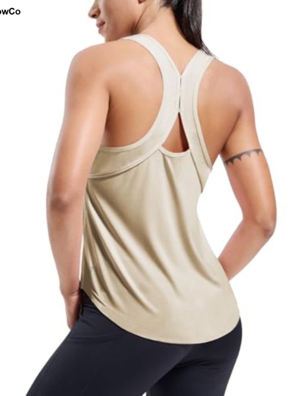MIER Women's Athletic Tank Top Dry Fit Racerback Sleeveless Workout